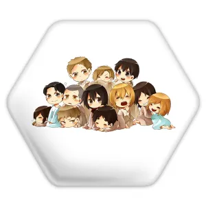 پیکسل شش ضلعی انیمه اتک آن تایتان Attack on Titan