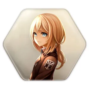 پیکسل شش ضلعی هیستوریا انیمه اتک آن تایتان Attack on Titan