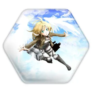 پیکسل شش ضلعی هیستوریا انیمه اتک آن تایتان Attack on Titan