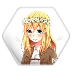 پیکسل شش ضلعی هیستوریا انیمه اتک آن تایتان Attack on Titan