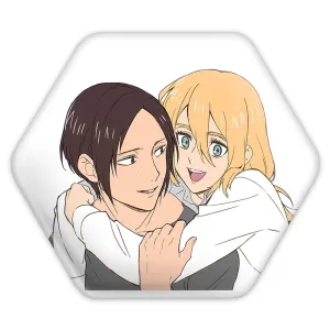 پیکسل شش ضلعی هیستوریا و یمیر انیمه اتک آن تایتان Attack on Titan