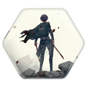 پیکسل شش ضلعی لیوای انیمه اتک آن تایتان Attack on Titan