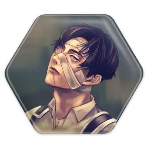 پیکسل شش ضلعی لیوای انیمه اتک آن تایتان Attack on Titan