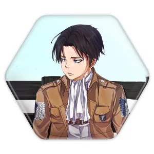پیکسل شش ضلعی لیوای انیمه اتک آن تایتان Attack on Titan