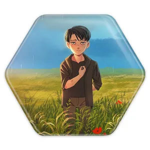 پیکسل شش ضلعی لیوای انیمه اتک آن تایتان Attack on Titan