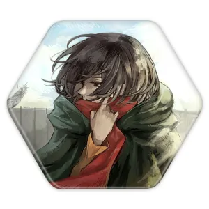 پیکسل شش ضلعی میکاسا اکرمن انیمه اتک آن تایتان Attack on Titan