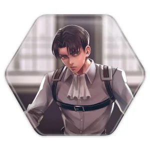 پیکسل شش ضلعی لیوای انیمه اتک آن تایتان Attack on Titan