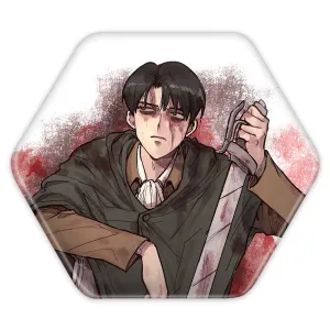 پیکسل شش ضلعی لیوای انیمه اتک آن تایتان Attack on Titan
