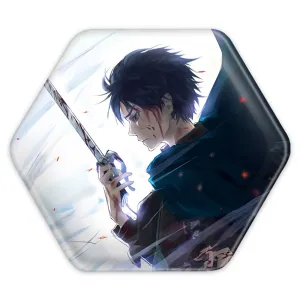 پیکسل شش ضلعی ارن انیمه اتک آن تایتان Attack on Titan