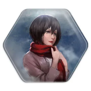 پیکسل شش ضلعی میکاسا اکرمن انیمه اتک آن تایتان Attack on Titan