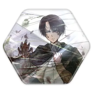 پیکسل شش ضلعی لیوای انیمه اتک آن تایتان Attack on Titan