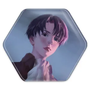 پیکسل شش ضلعی لیوای اکرمن انیمه اتک آن تایتان Attack on Titan