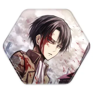 پیکسل شش ضلعی لیوای انیمه اتک آن تایتان Attack on Titan