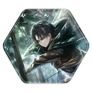 پیکسل شش ضلعی لیوای انیمه اتک آن تایتان Attack on Titan