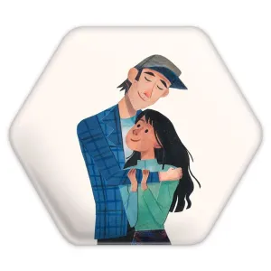 پیکسل شش ضلعی عاشقانه