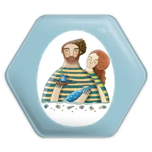 پیکسل شش ضلعی عاشقانه