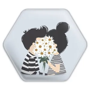 پیکسل شش ضلعی عاشقانه