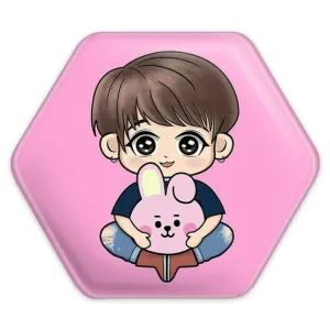 پیکسل شش ضلعی جونگ کوک Jung Kook گروه بی تی اس BTS