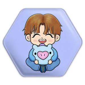 پیکسل شش ضلعی جی هوپ J Hope گروه بی تی اس BTS
