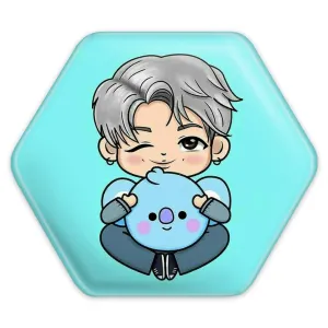 پیکسل شش ضلعی نامجون Namjoon گروه بی تی اس BTS