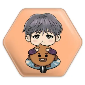 پیکسل شش ضلعی شوگا Suga گروه بی تی اس BTS