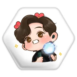پیکسل شش ضلعی تهیونگ Taehyung گروه بی تی اس BTS