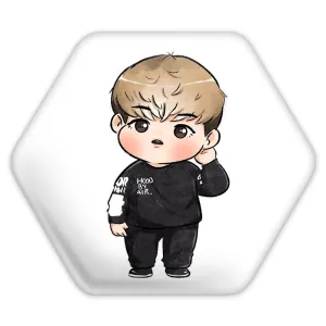 پیکسل شش ضلعی تهیونگ Taehyung گروه بی تی اس BTS