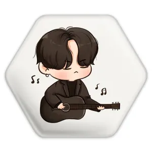 پیکسل شش ضلعی شوگا Suga گروه بی تی اس BTS