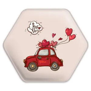 پیکسل شش ضلعی عاشقانه