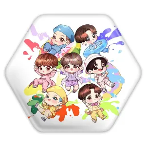 پیکسل شش ضلعی گروه بی تی اس BTS