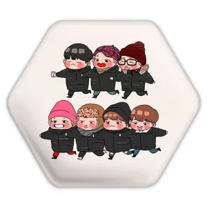 پیکسل شش ضلعی گروه بی تی اس BTS