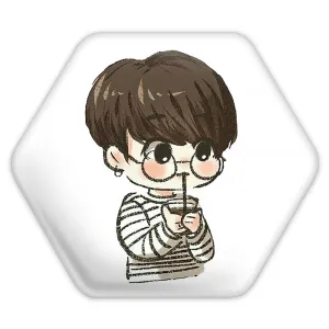پیکسل شش ضلعی جونگ کوک Jung Kook گروه بی تی اس BTS