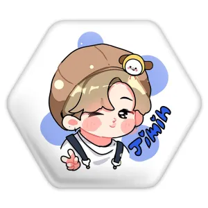 پیکسل شش ضلعی جیمین Jimin گروه بی تی اس BTS