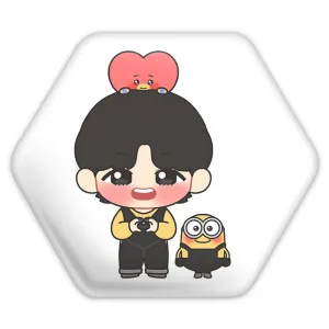 پیکسل شش ضلعی تهیونگ Taehyung گروه بی تی اس BTS