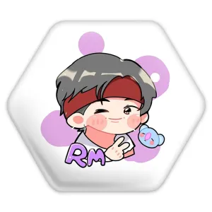 پیکسل شش ضلعی نامجون Namjoon گروه بی تی اس BTS