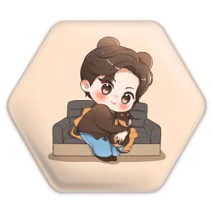 پیکسل شش ضلعی جونگ کوک Jung Kook گروه بی تی اس BTS