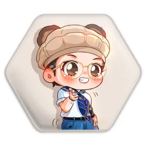 پیکسل شش ضلعی تهیونگ Taehyung گروه بی تی اس BTS
