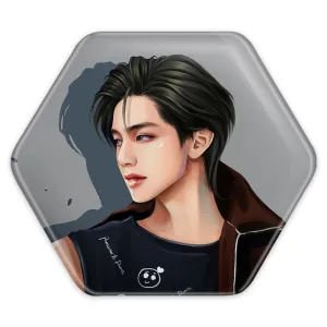 پیکسل شش ضلعی تهیونگ Taehyung گروه بی تی اس BTS