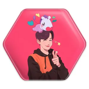 پیکسل شش ضلعی جی هوپ J Hope گروه بی تی اس BTS