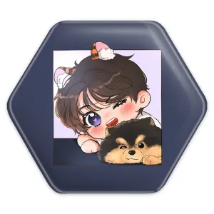 پیکسل شش ضلعی تهیونگ Taehyung گروه بی تی اس BTS