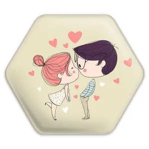 پیکسل شش ضلعی عاشقانه