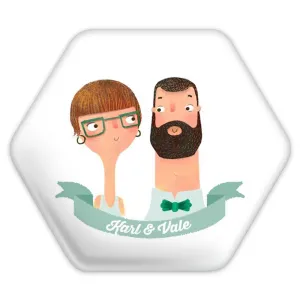 پیکسل شش ضلعی عاشقانه