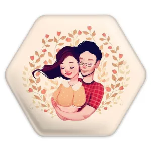 پیکسل شش ضلعی عاشقانه