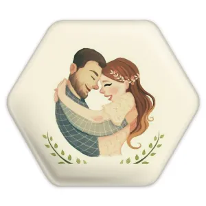 پیکسل شش ضلعی عاشقانه