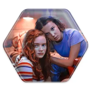 پیکسل شش ضلعی الون و مکس سریال استرنجر تینگز Stranger Things