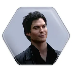 پیکسل شش ضلعی دیمون خاطرات یک خون آشام The Vampire Diaries