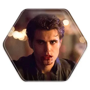 پیکسل شش ضلعی استفان سالواتوره خاطرات یک خون آشام The Vampire Diaries