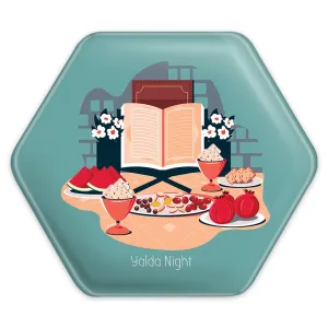 پیکسل شش ضلعی شب یلدا