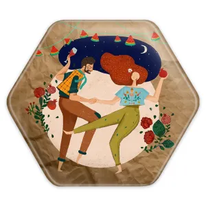 پیکسل شش ضلعی شب یلدا