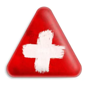 پیکسل مثلثی پرچم سوئیس